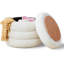 Repose-pieds rond avec rangement, tabouret Sherpa moderne, tabouret de coiffeuse Teddy avec plateau rabattable-551485532