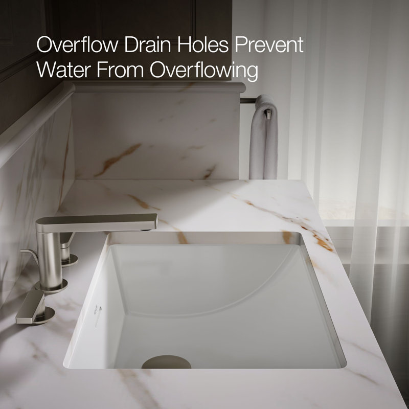 Brazn Rectangle Undermount Bathroom Sink
