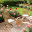 Ensemble de 2 chaises pivotantes d'extérieur avec rotation à 360 degrés, rotin résistant aux intempéries et coussins confortables pour le patio ou le jardin.