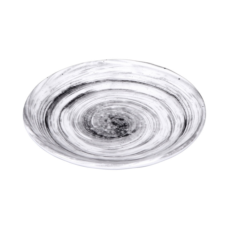 Van Gogh 6.1" Melamine Appetizer Plate, Black