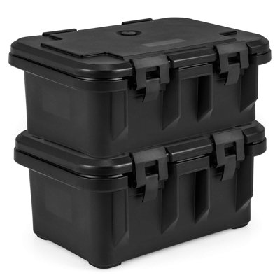 Contenant pour casserole isotherme 31 pintes avec 3 moules transparents Costway