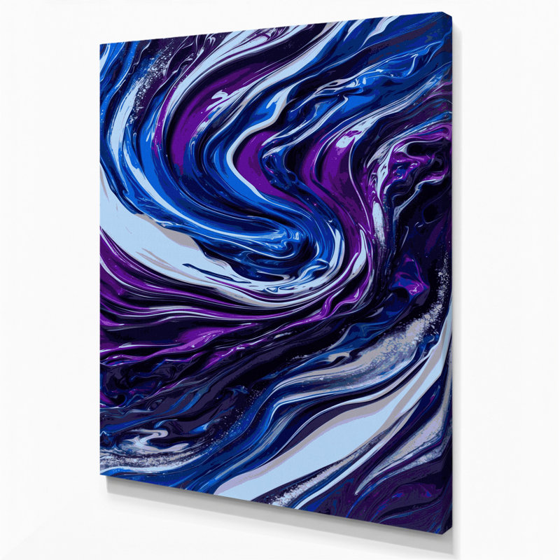 Art abstrait sur toile 37, H 14 po x l 11 po