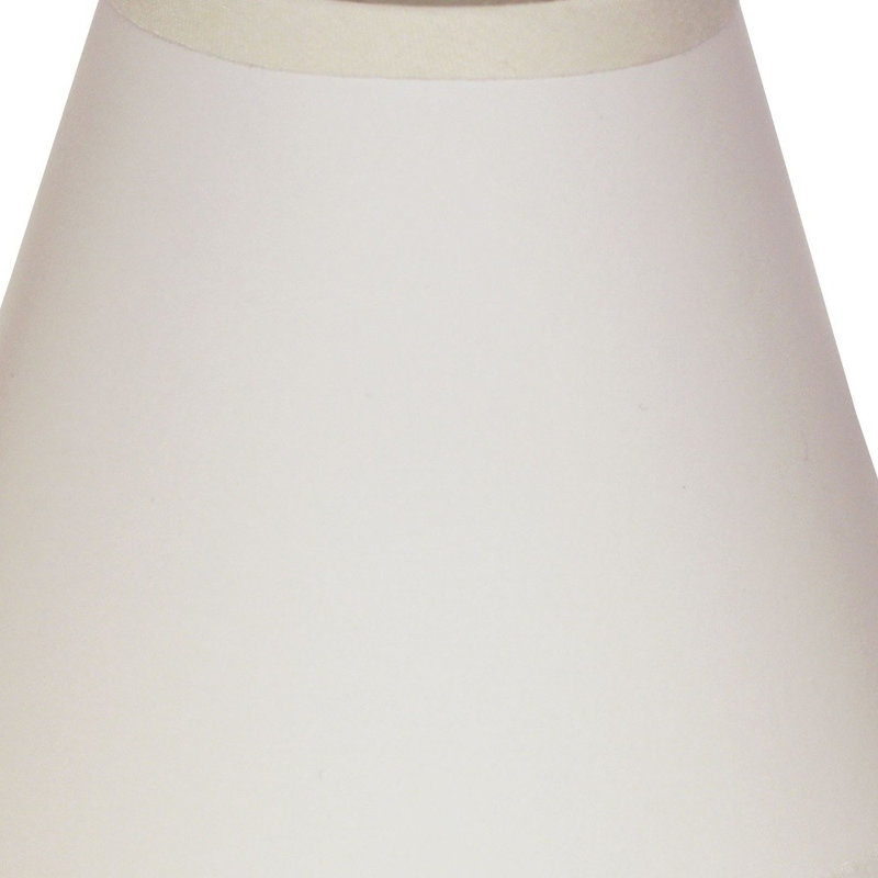 Ensemble de 6 abat-jour lustre en parchemin, H 4 po x l 4 po x P 4 po, Blanc brillant