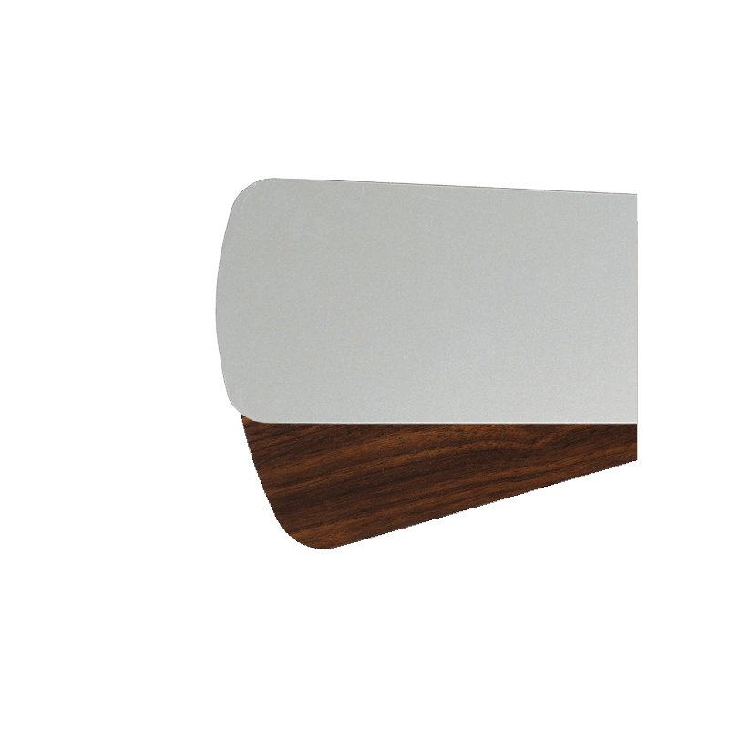 Pales de ventilateur de plafond, Nickel satinée / Noyer