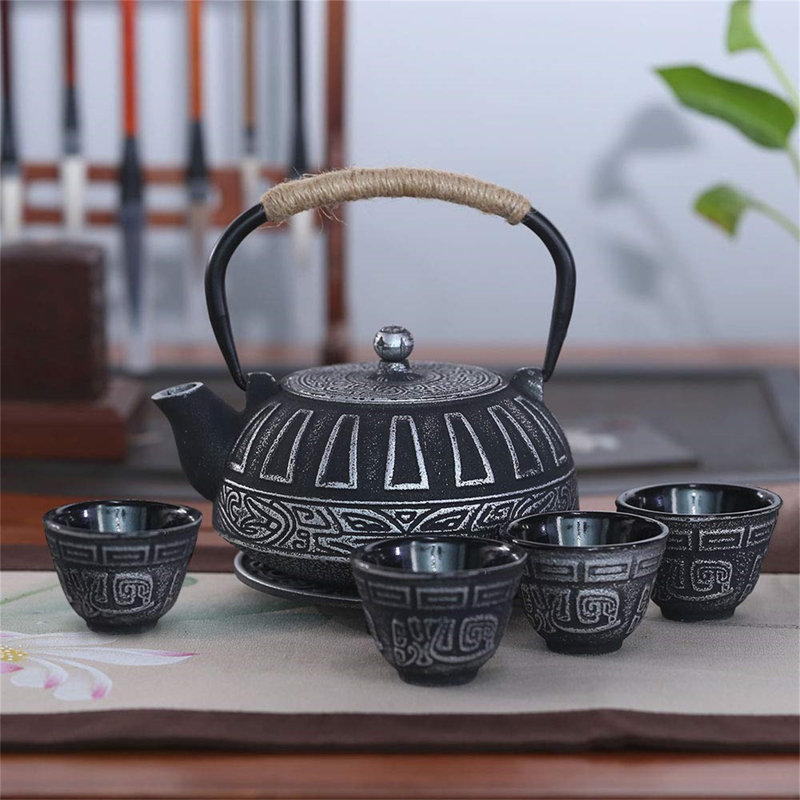 Alcott Hill® Dajua 28oz. Geometric Teapot Set