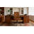 Modern Tufted Office Chair Collection Faux Leather Upholstery with 360-Degree Swivel 250 lbs Capacity