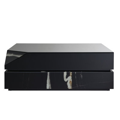 Wenona Black Mirrored Finish Coffee Table