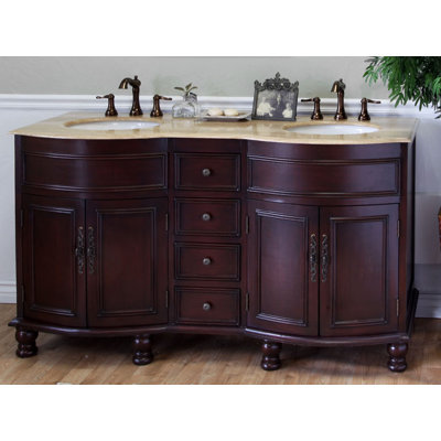Ensemble de meuble-lavabo double 62 po Barrington