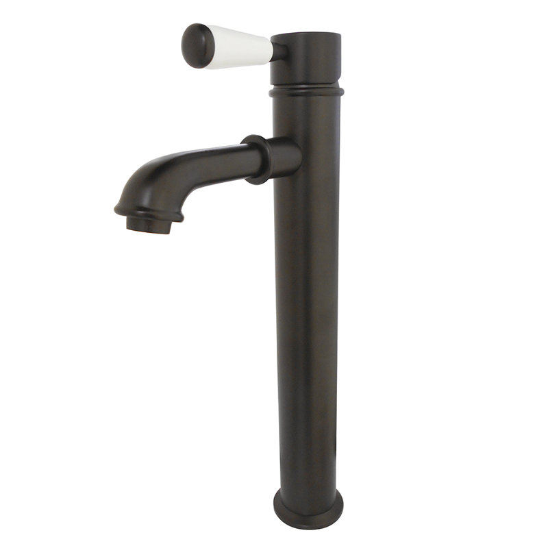 Kingston Brass Paris Single-Handle 1-Hole Deck Mount Vessel Faucet, Oil Rubbed Bronze