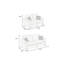 Ensemble de canapés de style contemporain 2 pièces Luxueux siège rembourré en velours côtelé avec pieds en bois et coussin principal inclus-1504342091