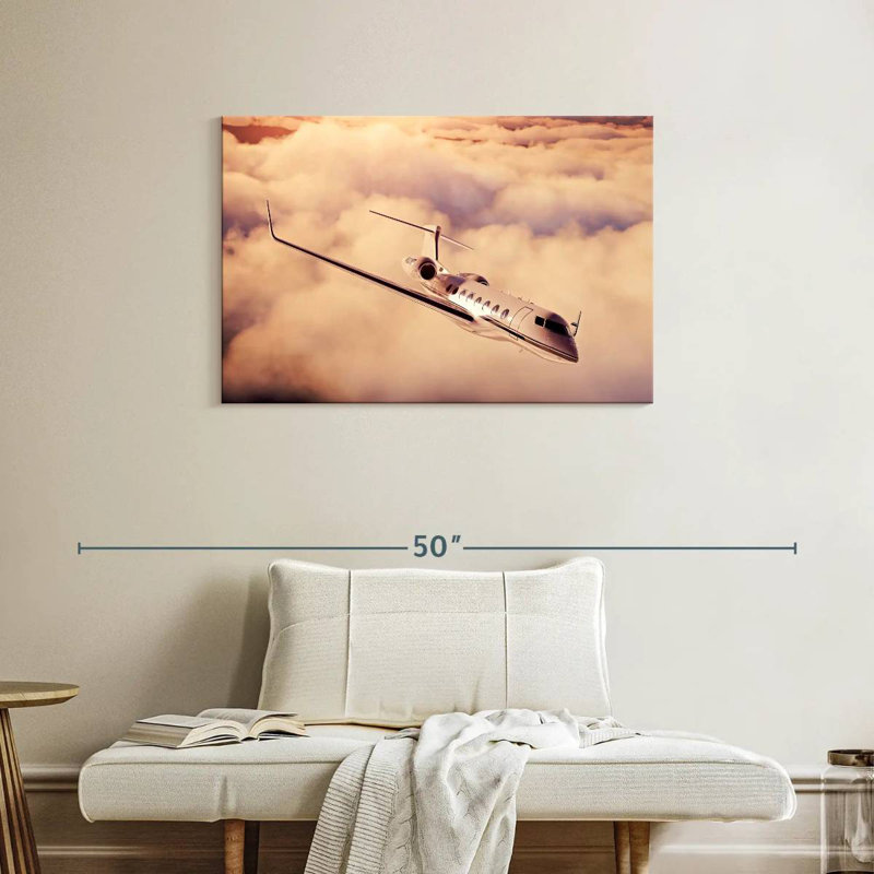 Mehar Luxury Private Jet, 24" H x 36" W