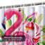 Fleurs de flamants roses exotiques avec 12 crochets-21318151