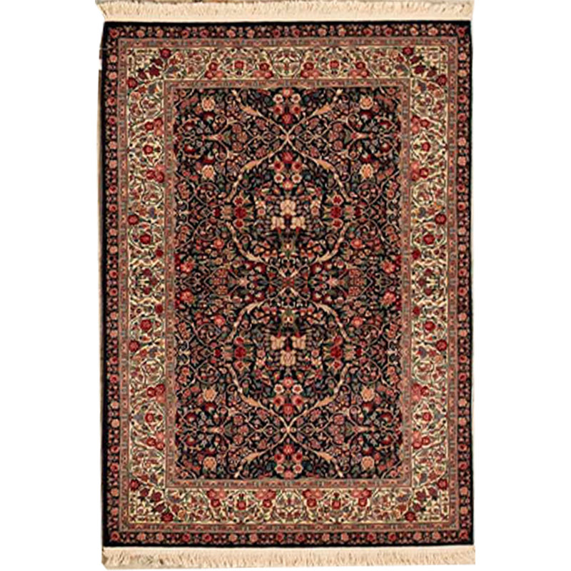 Hand-Knotted High-Quality Navy Area Rug