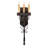 Rustic Lodge Iron Candle Wall Light