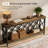 70.9" Industrial Console Table, 2-tier Entryway Table