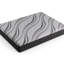 Grand matelas gris avec couche de confort à haute densité - comprend de la mousse viscoélastique imprégnée de gel, des ressorts à bord dynamique et un tissu anti-chaleur pour un sommeil frais