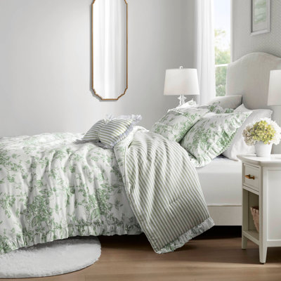 5 Pieces Comforter Set with Decorative Pillows