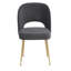 Chaise en velours Rizo Cognac-4605388