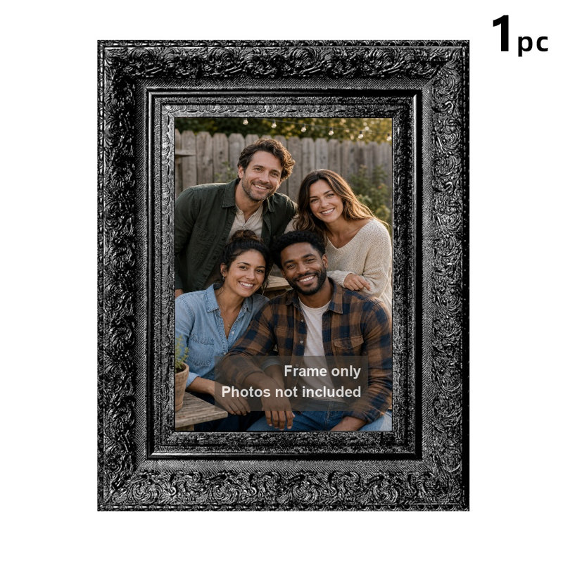 Cadre photo moderne noir classique 1 pièce 11 "x 14" avec tablette prête à l'emploi