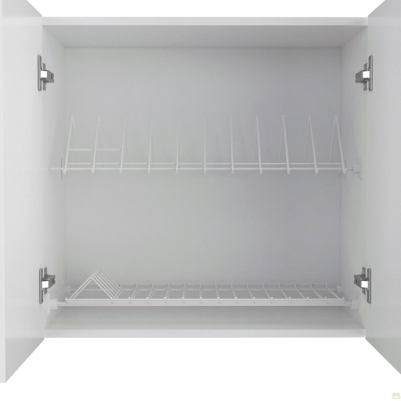 Armoire murale Ontario, porte double, Blanc