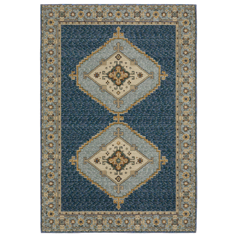 Rengina Oriental Indoor Rug, Rectangle 6'7" x 9'6"