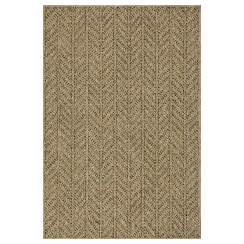 Earth Jute/Mocha Indoor/Outdoor Area Rug, Rectangle 7'10" x 10'3"