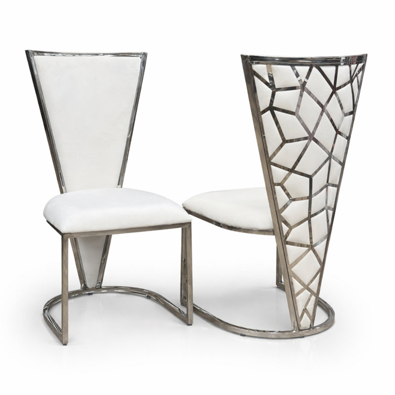 Polyester Blend Upholstered Accent, Cream