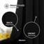Polyester Blackout Track Insert Curtain Pair-98086439