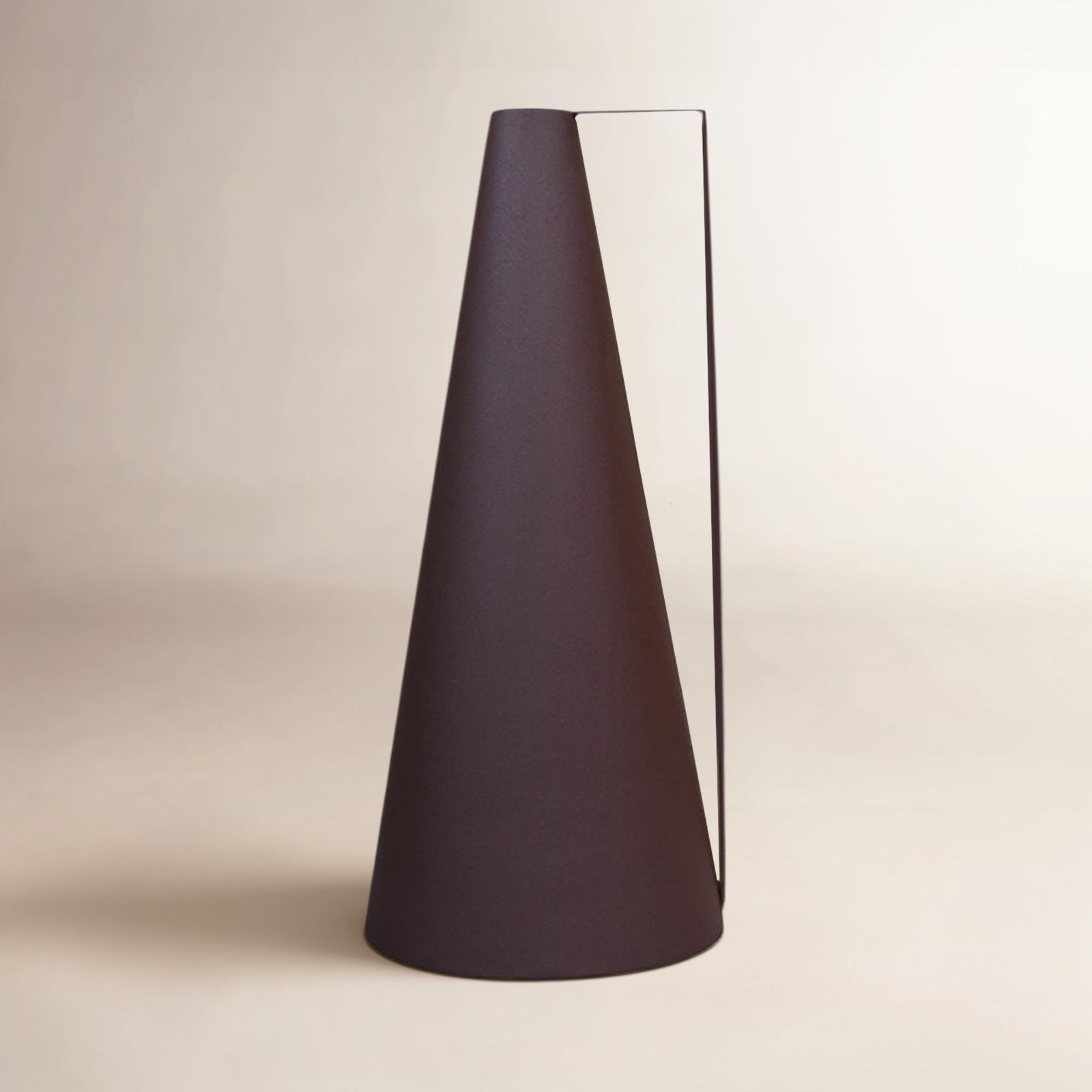 Sanita Handmade Metal Table Vase, Rust, 19" H x 8.5" W x 8.5" D