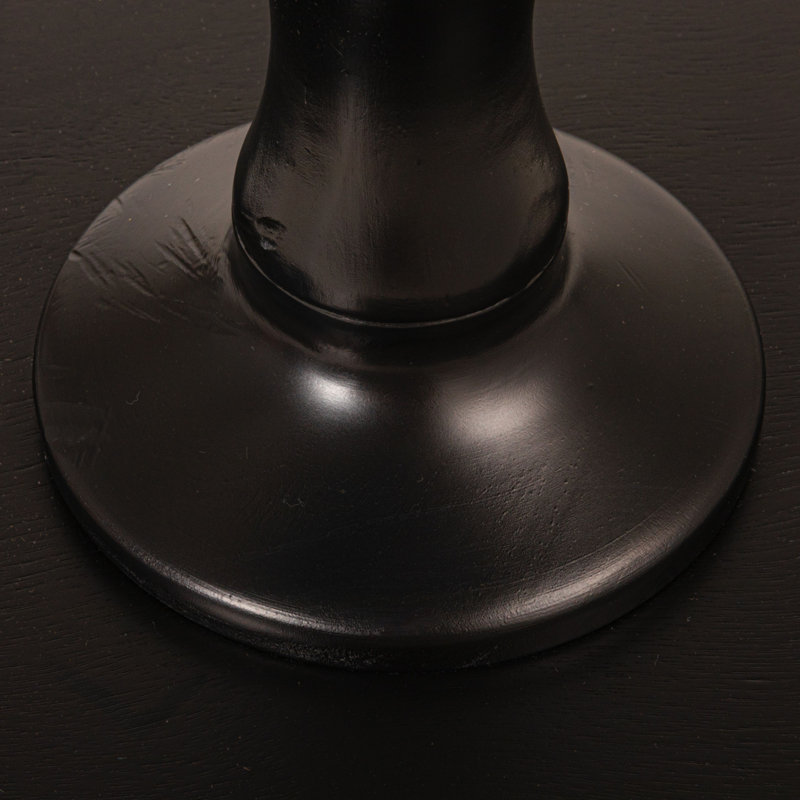Black Spindle Side Table, Black