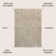 Ariana MidCentury Art Deco Striped Arches Two-Tone High-Low Beige/Cream Area Rug