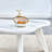 Modern minimalist white imitation marble table top.  Solid wood legs, cloud shape to give you a new experience, computer desk.  The game table.  Suitable for dining and living rooms.