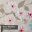 Rideau de douche artistique avec 12 crochets roses-196119667