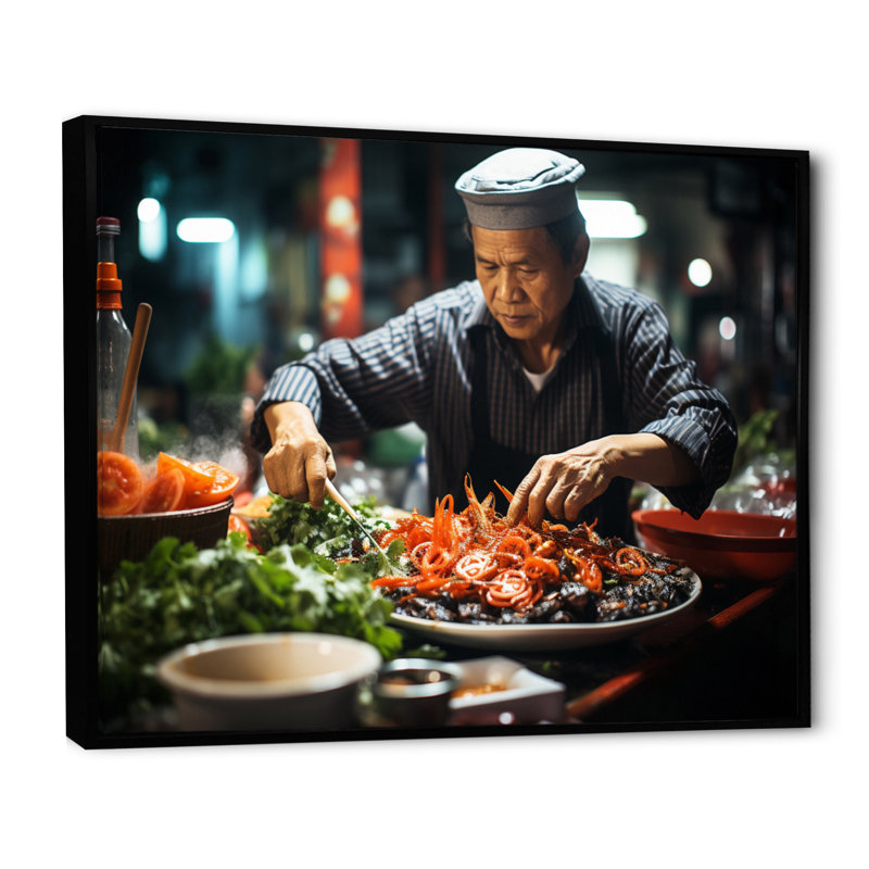 Vietnamese Street Food II, H 16 po x l 32 po x P 1 po, Cadre flottant noir