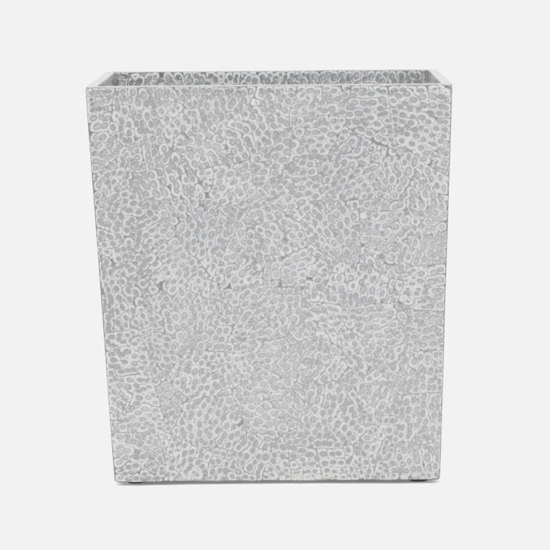 Callas 3 Gallons Waste Bin, Silver/White