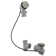 35" Cable Drive Pop-Up Bathtub Drain Trim with PVC Assembly and Ball Joint Elbow Rotary Overflow