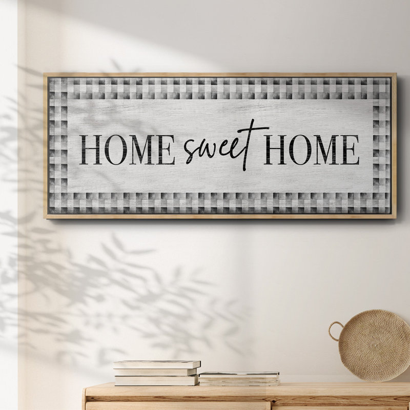 Home Sweet Home - toile encadrée, H 8 po x l 20 po