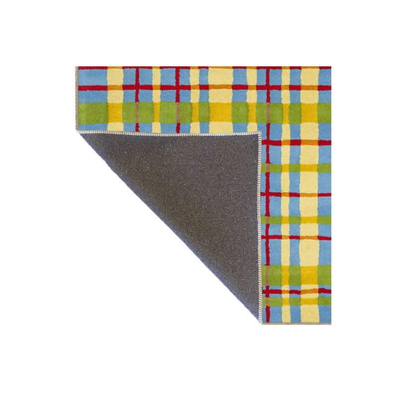 Striped Pattern Colorful Woven Base Machine Washable Area Rug, Rectangle 3'11" x 5'11"