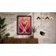 Flamingos In Love Modern - Print-504955914-504955904