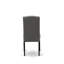 Ensemble de table de salle à manger 7 pièces composé d'une table de cuisine rectangulaire avec pieds en X et 6 chaises de salle à manger Parson en tissu Gotham foncé, noir brossé-846442628-846442630-959455788