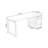 Burlywood Rectangular Solid Wood with 3 drawers desk-259120608