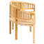 Banc de jardin en teck naturel