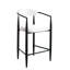 Tabourets de bar rembourrés de style Mid-Century de 2 personnes - Structure en métal pour la maison