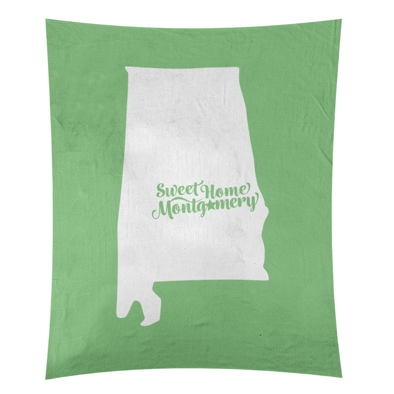 Polyester Tapestry, Green, 80" H x 68" W