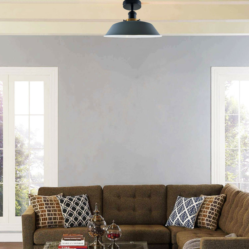 Lederer Flush Mount, Grey