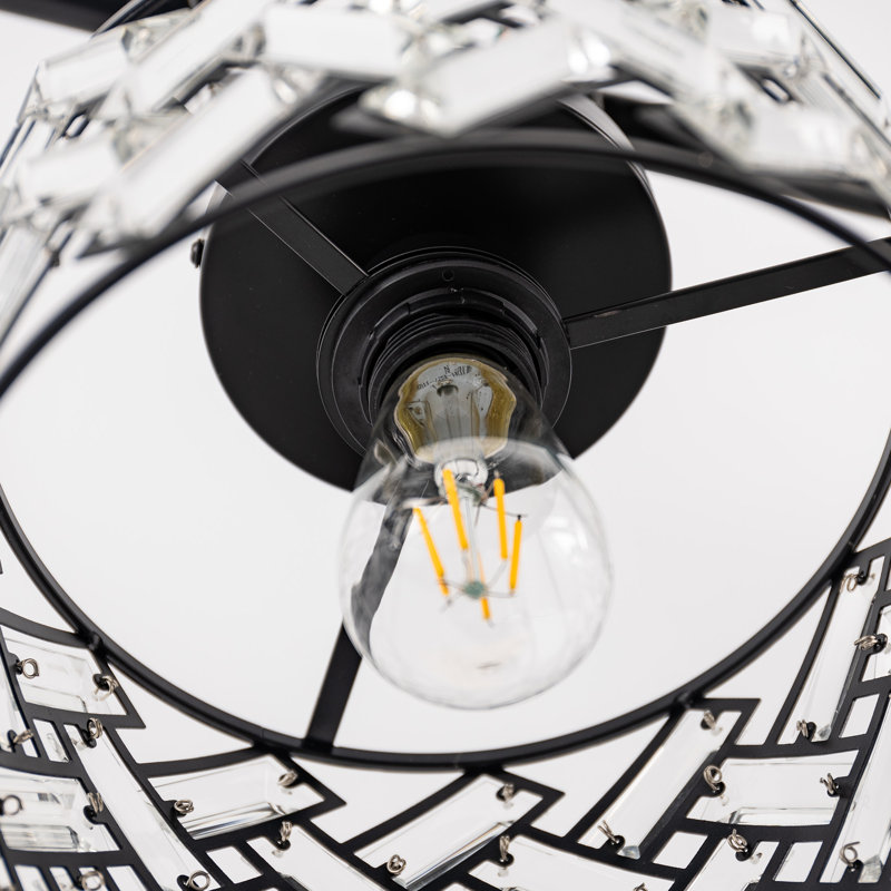 Plafonnier semi-encastré en cristal Chariss