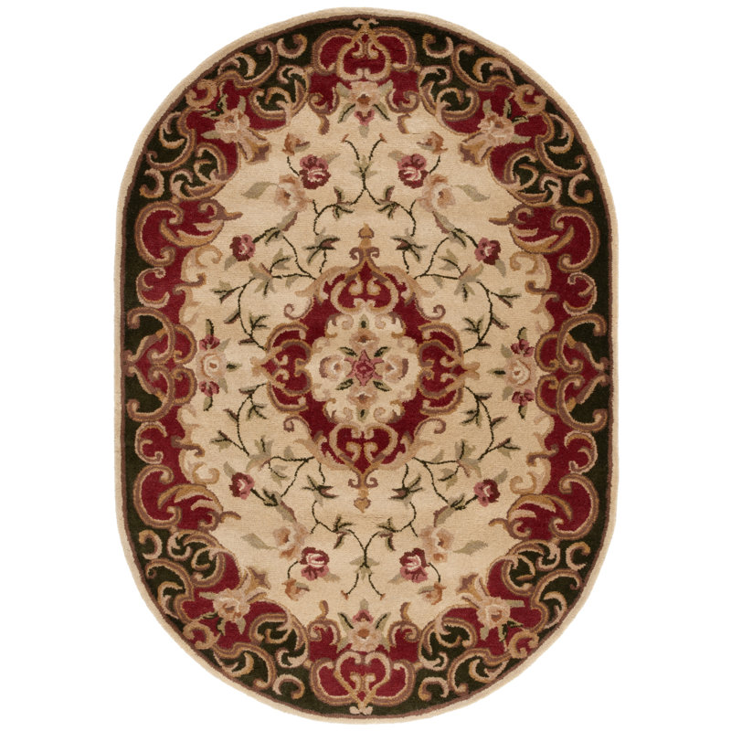 Alger Classic Hand Tufted Wool Oriental Rug, Oval 4'6" x 6'6"