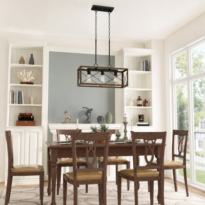 Aaniah 3-Light Dimmable Linear Chandelier