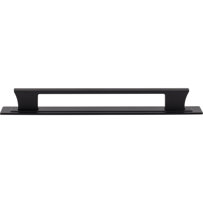 Zander 12" Center To Center Bar Pull, Matte Black, 7 9/16"