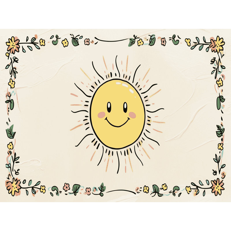 Tapis pour enfant Katrein Sky Clouds, Rectangulaire 2 pi x 3 pi